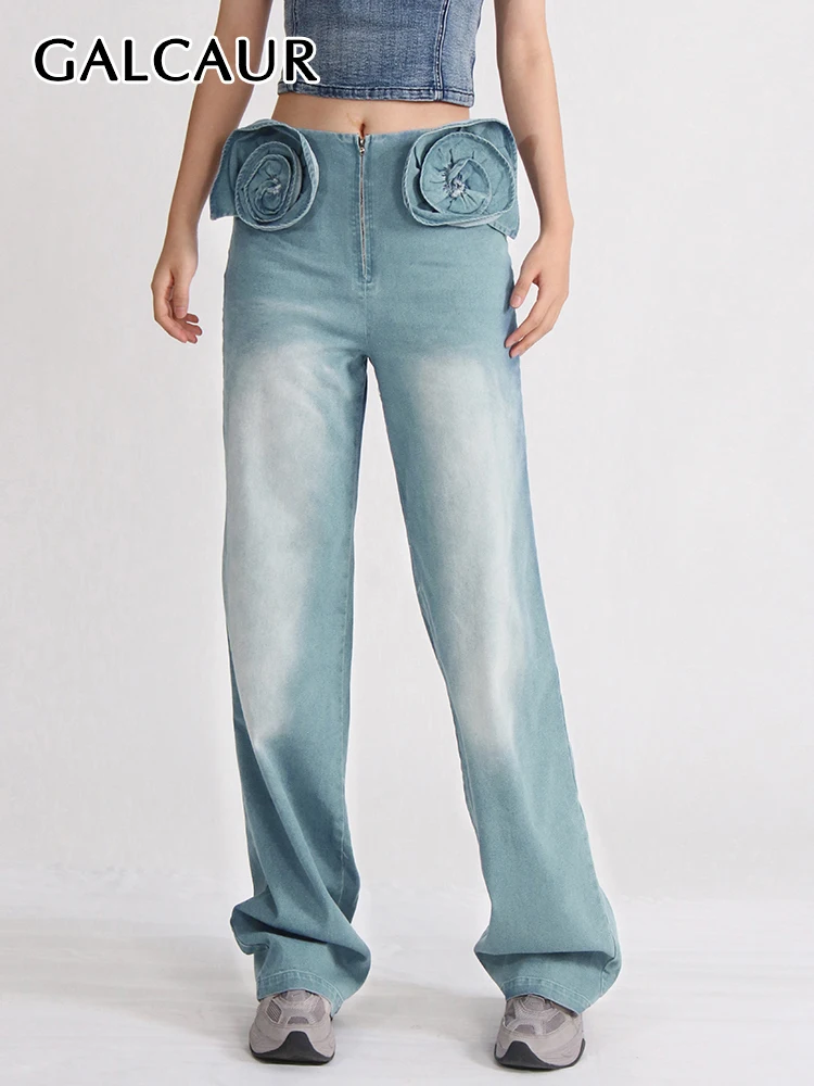 Джинсы GALCAUR женские с аппликацией в стиле пэчворк, винтажные повседневные Прямые штаны из денима с завышенной талией, на молнии, с цветными блоками 
Джинсы GALCAUR женские с аппликацией в стиле пэчворк, винтажные повседневные Прямые штаны из денима с завышенной талией, на молнии, с цветными блоками