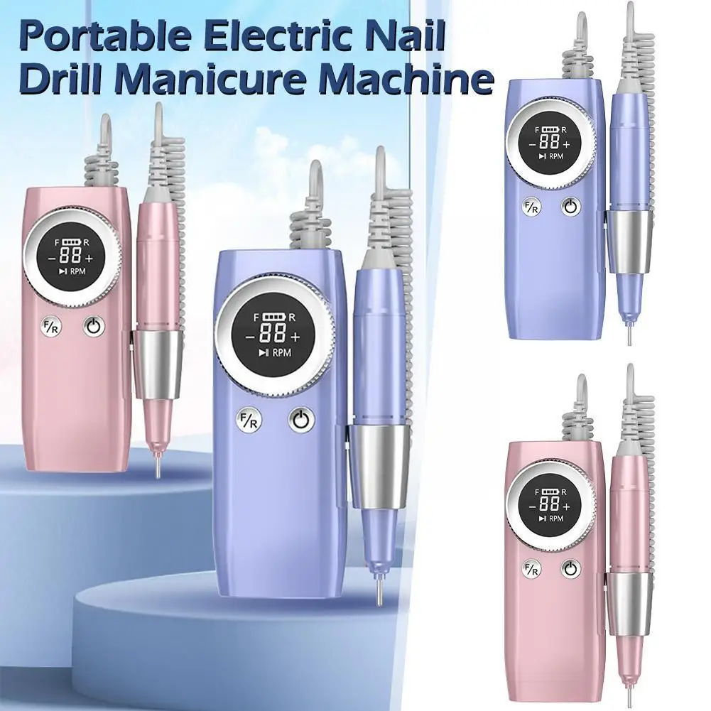 35000RPM Portable Electric Nail Drill Manicure Machine For Acrylic Gel Polish Nails Sander Rechargeable Nail Art Salon Equi I6C2
35000RPM Portable Electric Nail Drill Manicure Machine For Acrylic Gel Polish Nails Sander Rechargeable Nail Art Salon Equi I6C2