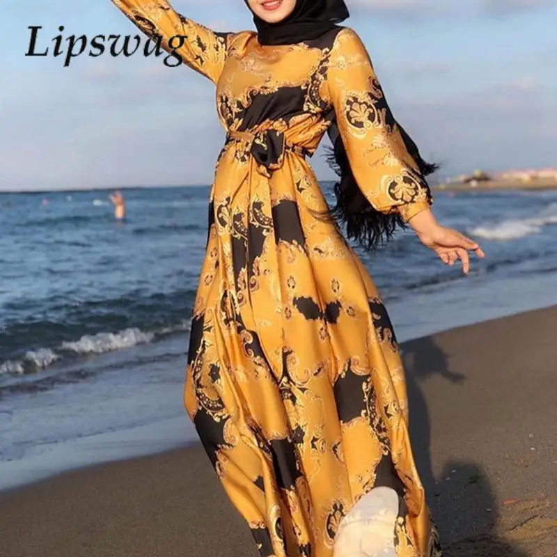Women 2023 Elegant Pattern Print Party Dress Fashion O-Neck Beach Long Dress Lady Summer Vintage Long Sleeve Beach Dress Vestido
Women 2023 Elegant Pattern Print Party Dress Fashion O-Neck Beach Long Dress Lady Summer Vintage Long Sleeve Beach Dress Vestido