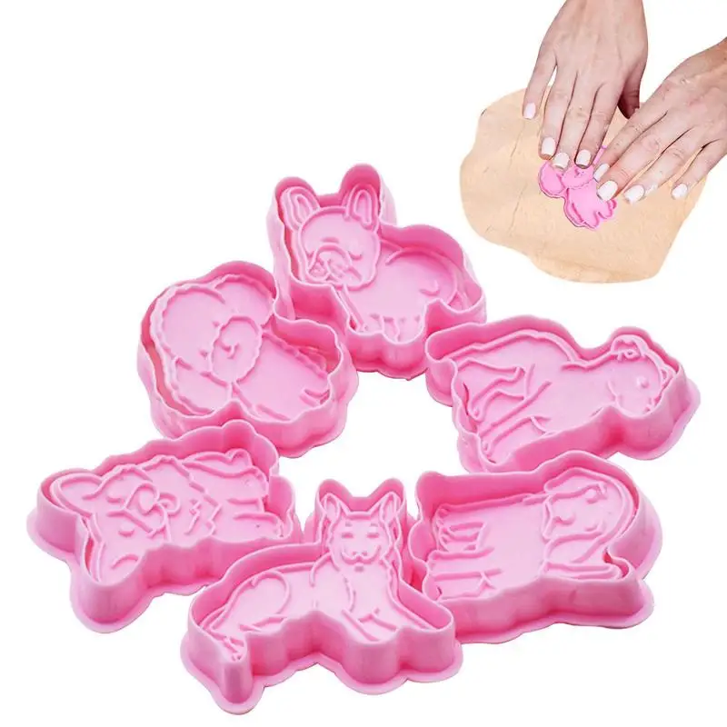 Cute Dog Cookie Cutter 6pcs Puppy Shape Biscuit Embosser Moulds Easy To Clean Cartoon Animal Baking Tools Embosser Moulds For
Cute Dog Cookie Cutter 6pcs Puppy Shape Biscuit Embosser Moulds Easy To Clean Cartoon Animal Baking Tools Embosser Moulds For
