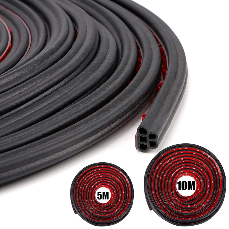 5/10M Car Door Rubber Seal Strips B Shape Double Layer Sealing Stickers Sound Insulation Sealing Auto Exterior Accessories
5/10M Car Door Rubber Seal Strips B Shape Double Layer Sealing Stickers Sound Insulation Sealing Auto Exterior Accessories