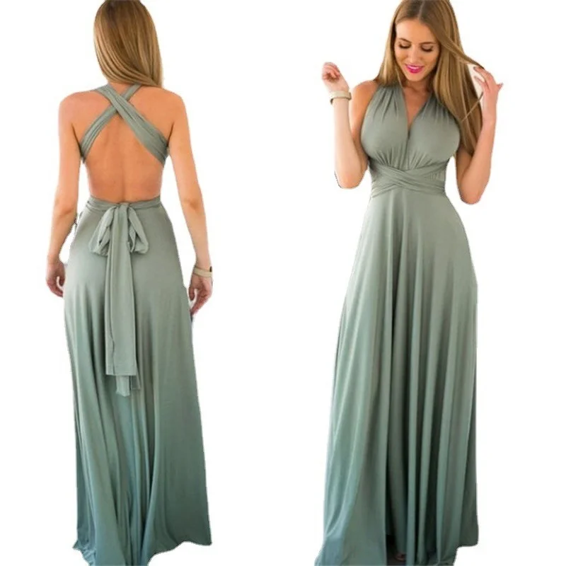 2022 New Casual Long Sexy Lovely Sweet Women Various Ways To Wear Bandage Long Dress Spring Summer Elegant Vintage Clothes
2022 New Casual Long Sexy Lovely Sweet Women Various Ways To Wear Bandage Long Dress Spring Summer Elegant Vintage Clothes