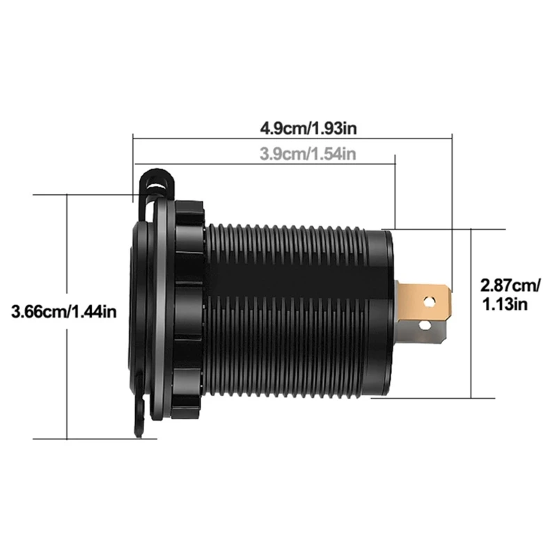 USB QC 3.0 Car Charger Dual Port Adapter Portable Digital Display Voltage Monitoring Quick Charge Micro 12V 24V 2 in 1
USB QC 3.0 Car Charger Dual Port Adapter Portable Digital Display Voltage Monitoring Quick Charge Micro 12V 24V 2 in 1