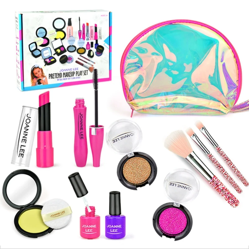 Kids Pretend Makeup for Girls Play Makeup Kit Set for Toddler Gifts with Bag First Play Purse Set Princess Birthday
Kids Pretend Makeup for Girls Play Makeup Kit Set for Toddler Gifts with Bag First Play Purse Set Princess Birthday