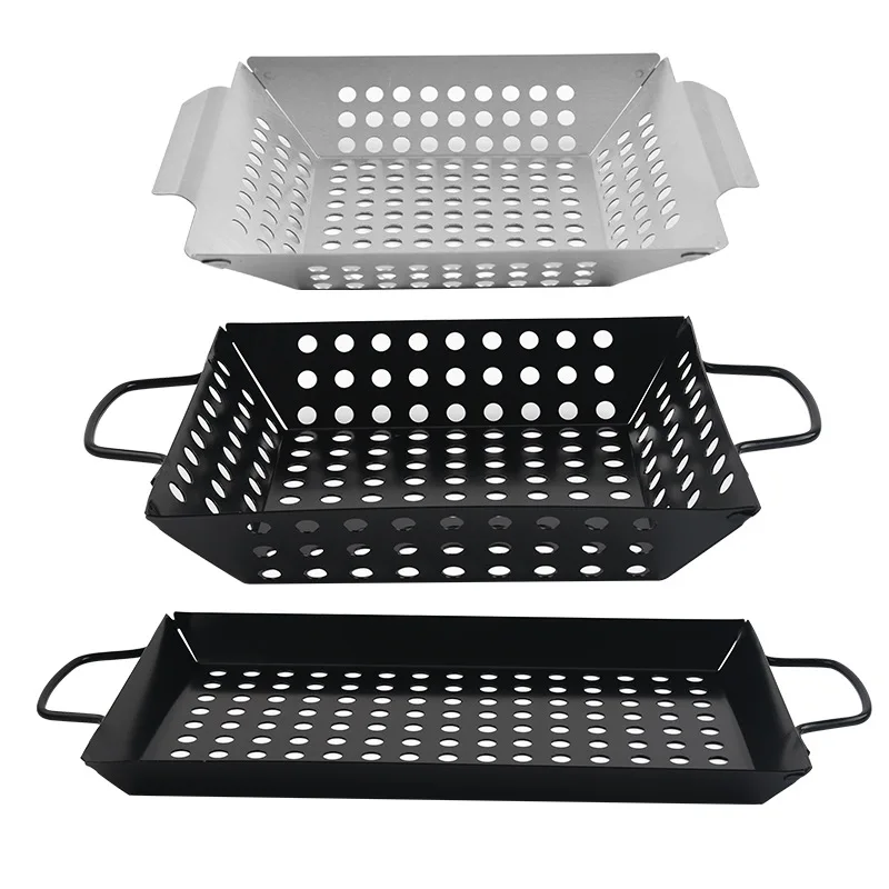 3 Pieces Stainless Steel Grill Basket Large Grilling Basket for More Vegetables BBQ Pan Fish Veggies Heavy Duty Barbecue Tray
3 Pieces Stainless Steel Grill Basket Large Grilling Basket for More Vegetables BBQ Pan Fish Veggies Heavy Duty Barbecue Tray