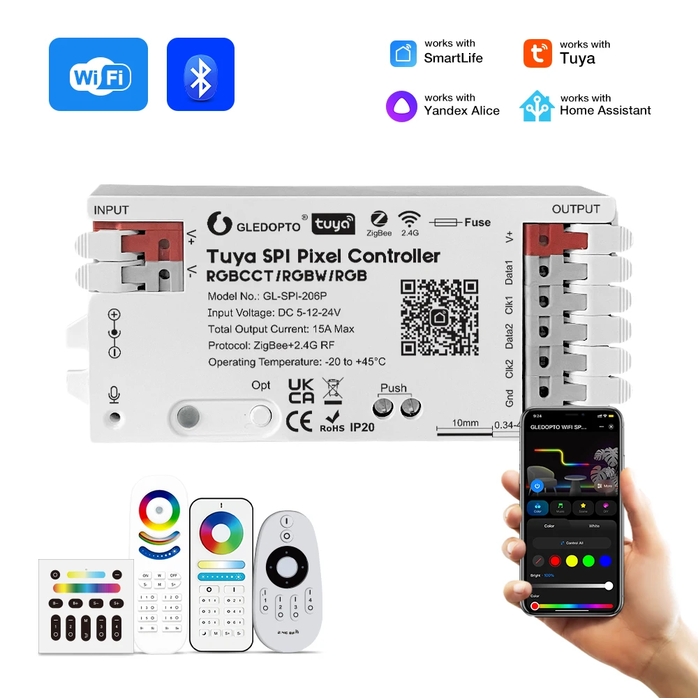 RGB-контроллер GLEDOPTO Music Sync ZigBee для светодиодных лент
RGB-контроллер GLEDOPTO Music Sync ZigBee для светодиодных лент