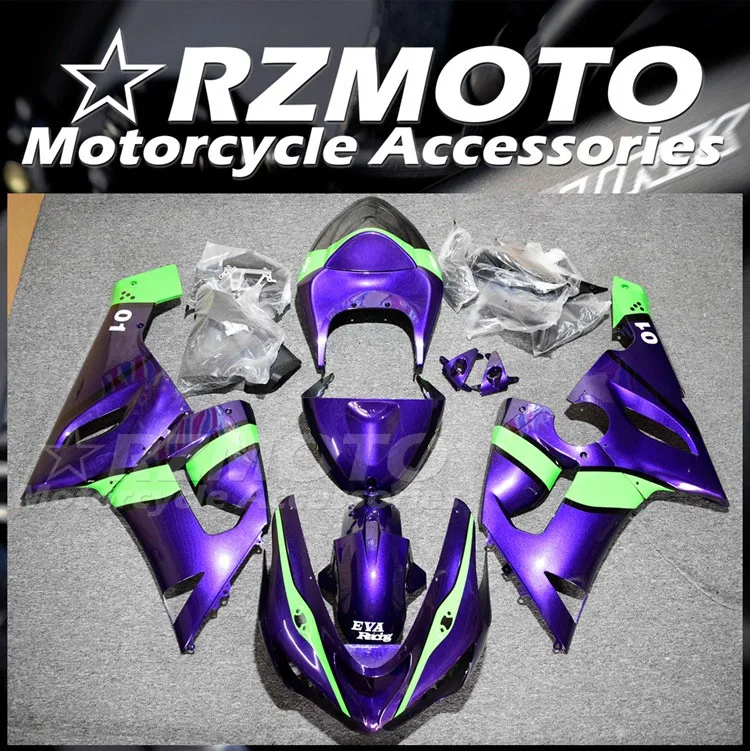 

Новый комплект обтекателей из АБС-пластика для мотоцикла и велосипеда, подходит для Kawasaki Ninja ZX-6R ZX6R 636 2005 2006 05 06, комплект обтекателей фиолето...