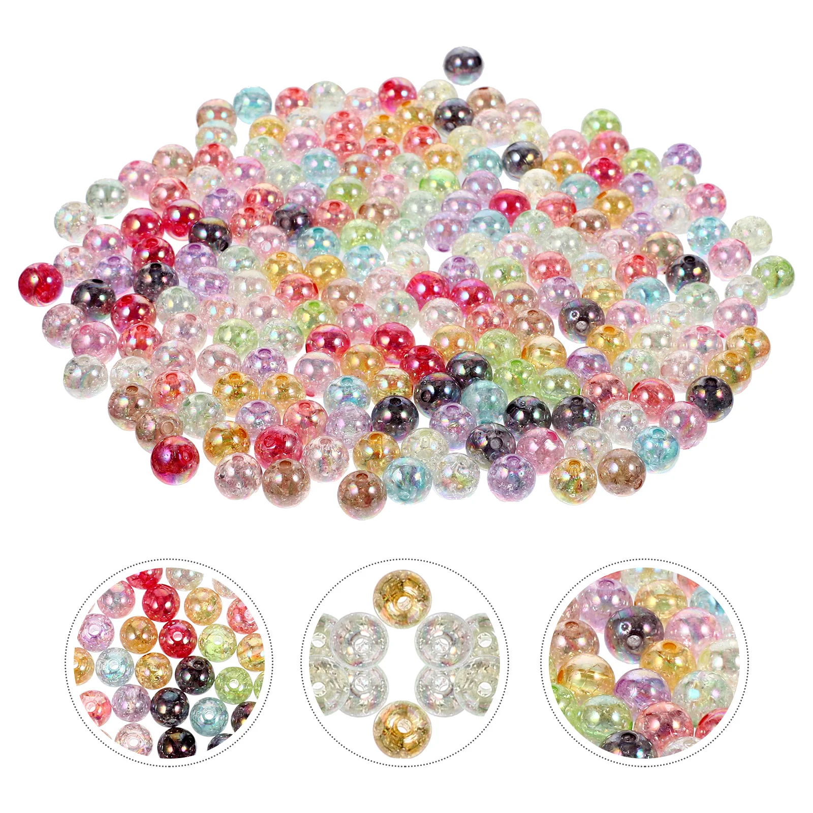 200pcs Acrylic Small Beads Spacer Beads Crafting Round Beads Delicate Acrylic Loose Beads Decorations
200pcs Acrylic Small Beads Spacer Beads Crafting Round Beads Delicate Acrylic Loose Beads Decorations