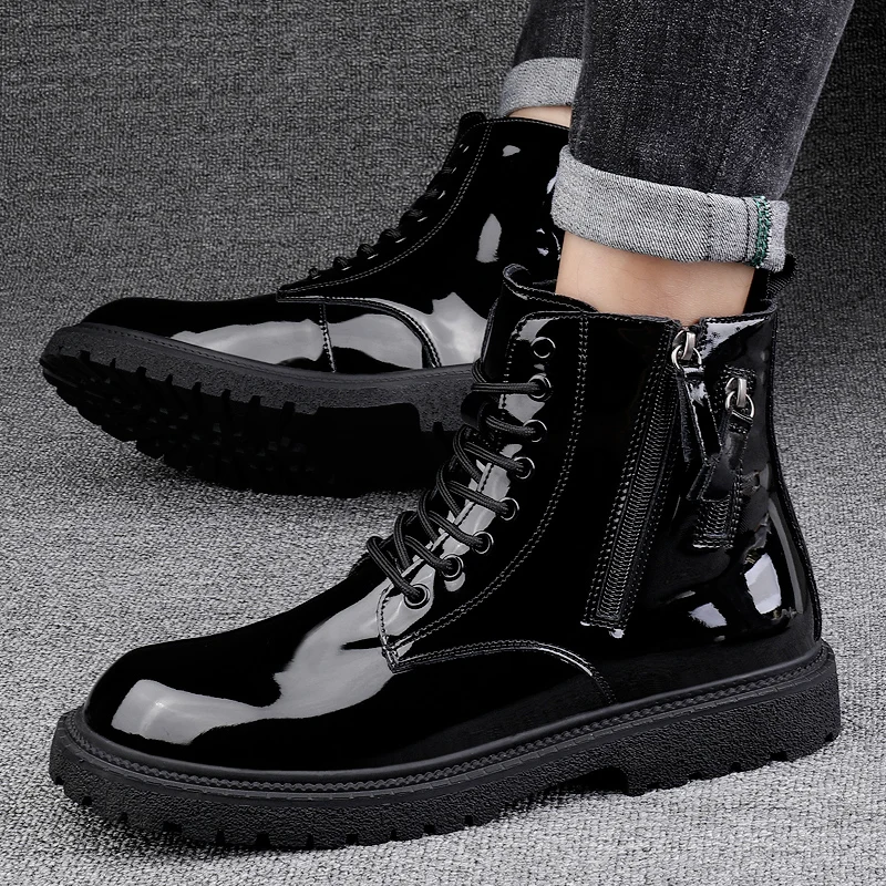 New Martens Shoe Glossy Sneakers Men Shoes Men Boots Botines Casual Outdoor Botas Zapatos De Hombre Tenis Masculino Combat Boots
New Martens Shoe Glossy Sneakers Men Shoes Men Boots Botines Casual Outdoor Botas Zapatos De Hombre Tenis Masculino Combat Boots