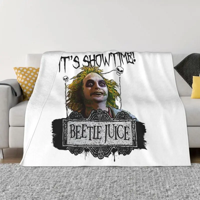 Beetlejuice It's Showtime Blanket Fleece Spring Warm Flannel Film Tim Burton Halloween Throw Blankets for Sofa Travel Bed Quilt
Beetlejuice It's Showtime Blanket Fleece Spring Warm Flannel Film Tim Burton Halloween Throw Blankets for Sofa Travel Bed Quilt