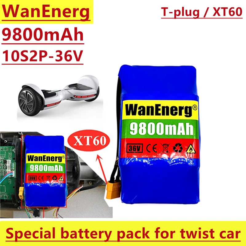 36V lithium ion battery pack, 18650 combination, 10s2p 9800mah, suitable for 36V / 42V torsion car, balance car and scooter
36V lithium ion battery pack, 18650 combination, 10s2p 9800mah, suitable for 36V / 42V torsion car, balance car and scooter