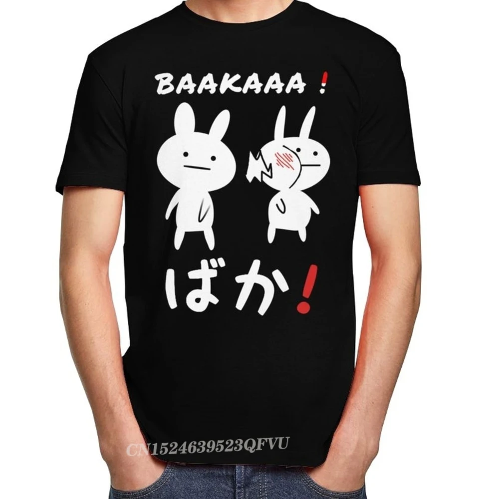 Классические мужские рубашки Baka Slap с изображением кролика Забавные Рубашки из