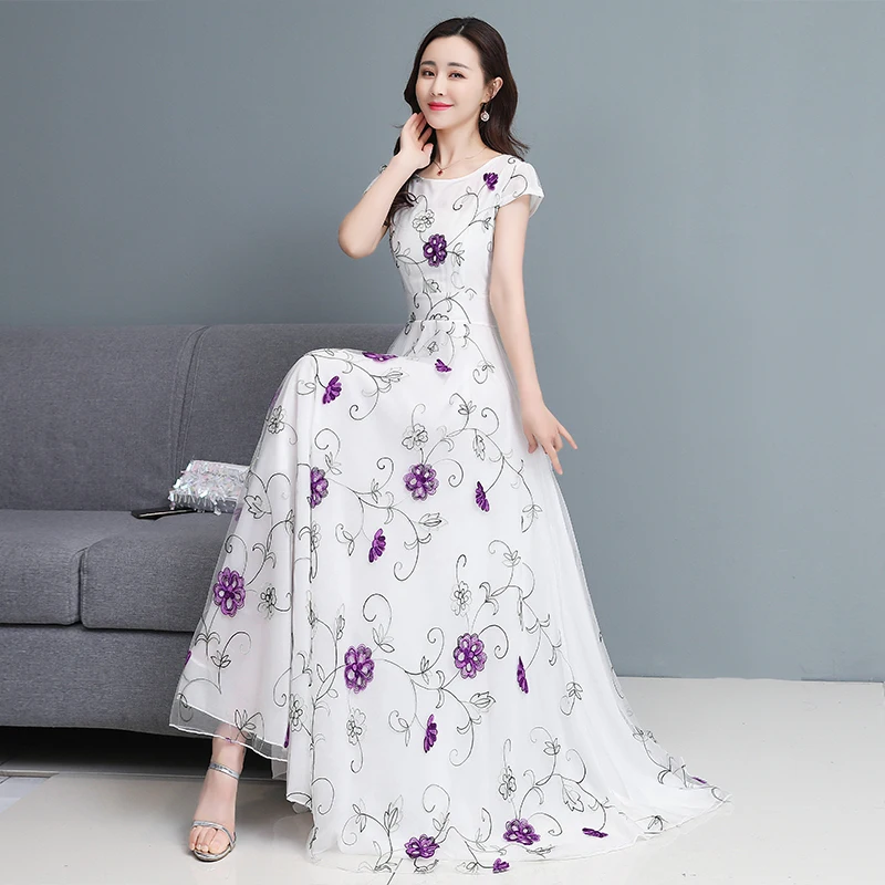 2022 Summer Boho Beach Long Dress for Women Fashion Chiffon Short Sleeve O-neck Maxi Dress Elegant Female Bodycon Party Vestidos
2022 Summer Boho Beach Long Dress for Women Fashion Chiffon Short Sleeve O-neck Maxi Dress Elegant Female Bodycon Party Vestidos