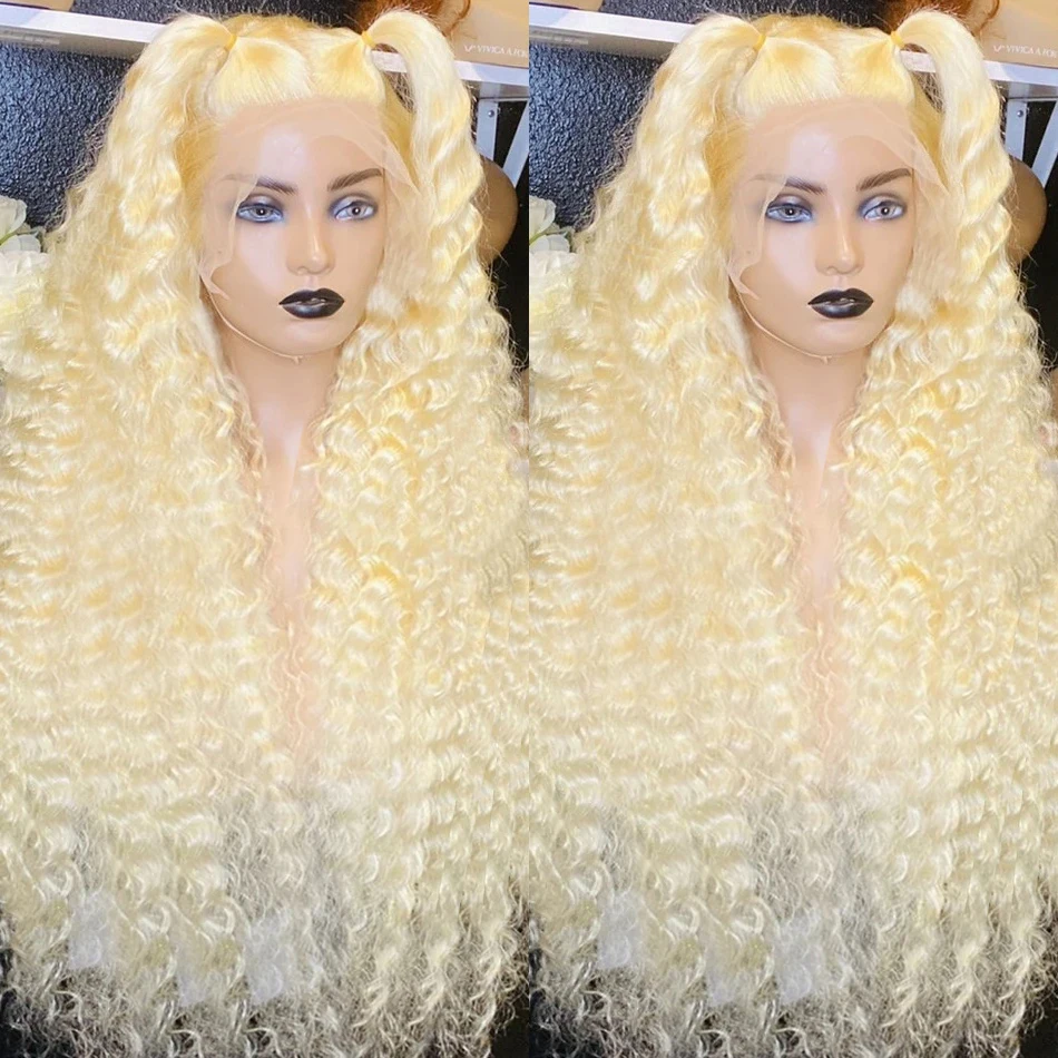 13x4 Deep Loose wave 613 Honey Blonde Curly Transparent Lace Frontal Wig 180% Remy 13x6 Water Wave Colored Women Human Hair Wig
13x4 Deep Loose wave 613 Honey Blonde Curly Transparent Lace Frontal Wig 180% Remy 13x6 Water Wave Colored Women Human Hair Wig