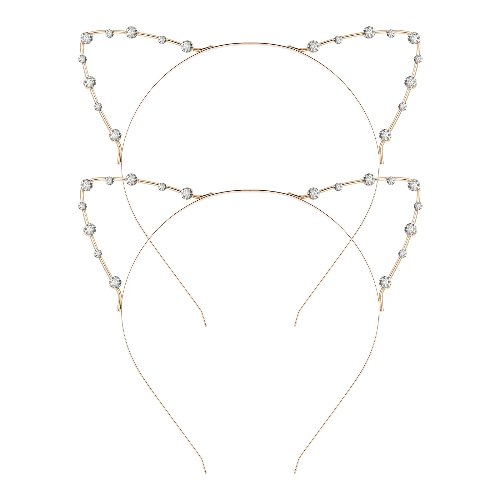 2pcs Decorative Rhinestone Cat Ear Headdress Cat Ear Headbands Ear Hair Hoops for Girls Ladies Women
2pcs Decorative Rhinestone Cat Ear Headdress Cat Ear Headbands Ear Hair Hoops for Girls Ladies Women