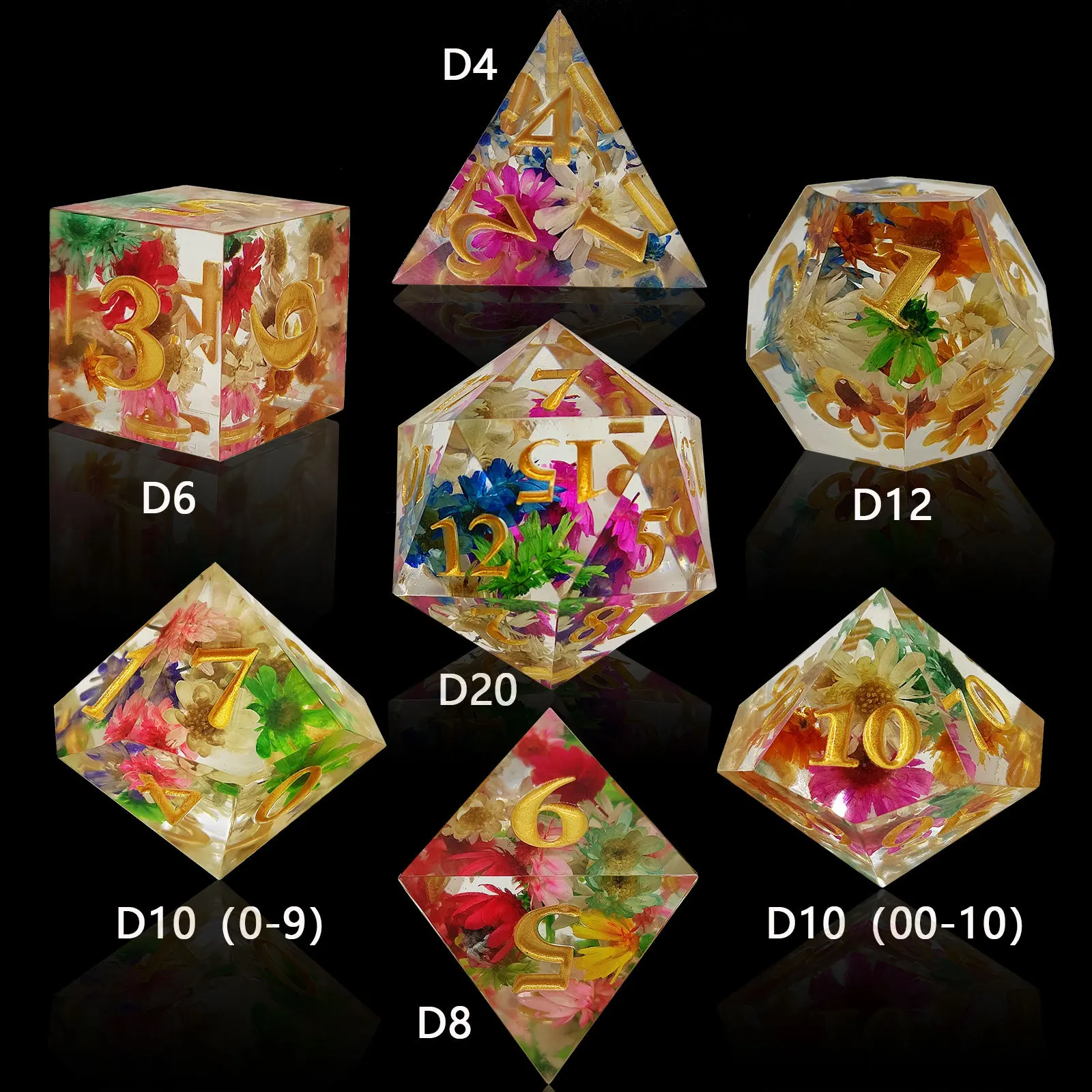 CRITALLIC Sharp Edges Dice DND 7Pcs Flower D&D Dice Handcrafted Polyhedral Dice Set for Role Playing Board Game Pathfinder
CRITALLIC Sharp Edges Dice DND 7Pcs Flower D&D Dice Handcrafted Polyhedral Dice Set for Role Playing Board Game Pathfinder
