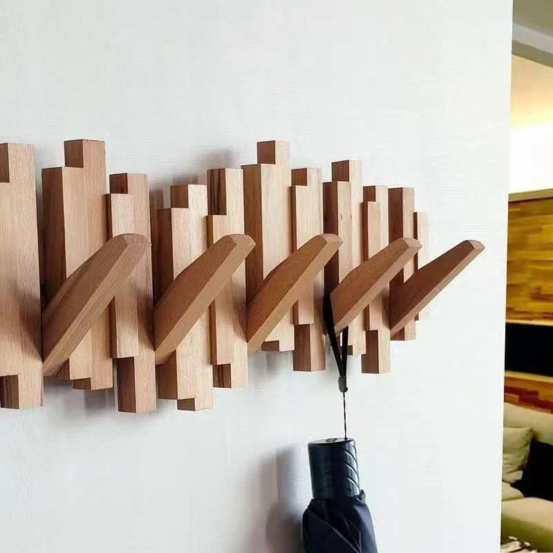 Beech Wood Foldable Minimalist Wall Decoration Coat Rack Hanger Row Hook Door Key Hooks Clothes Hanging Decor Bathroom Hanger
Beech Wood Foldable Minimalist Wall Decoration Coat Rack Hanger Row Hook Door Key Hooks Clothes Hanging Decor Bathroom Hanger