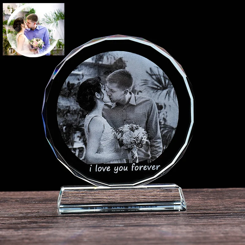 Customized Round Shape Crystal Glass Photo Frame Personalized Figurines Crystal Birthday Friends Gifts Home Decor
Customized Round Shape Crystal Glass Photo Frame Personalized Figurines Crystal Birthday Friends Gifts Home Decor