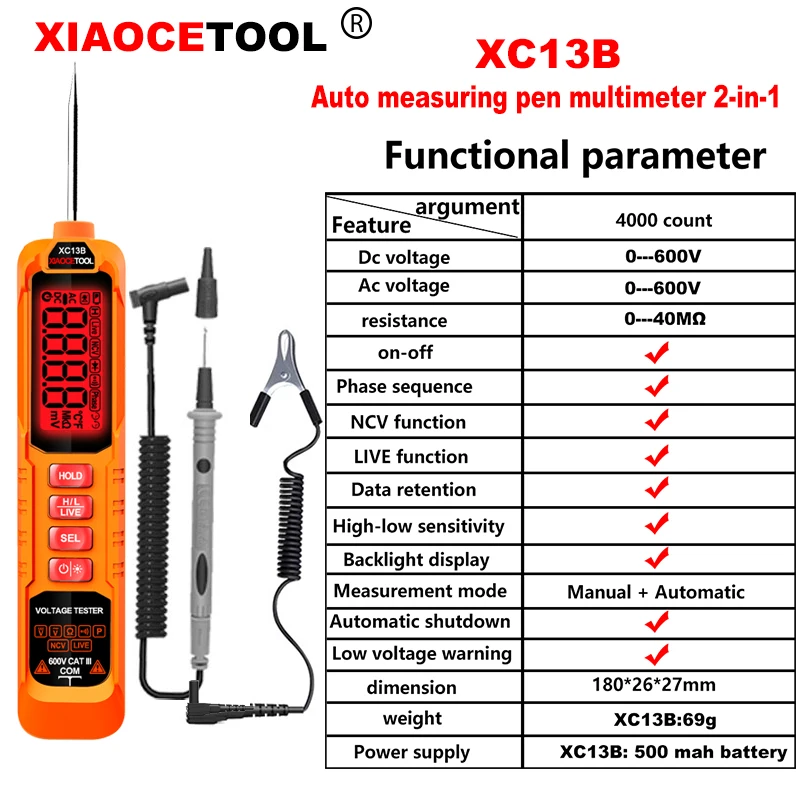 USB-зарядный цифровой мультиметр XIAOCETOOL
USB-зарядный цифровой мультиметр XIAOCETOOL