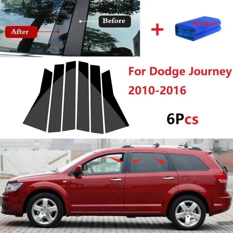 New 6PCS Polished Pillar Posts Fit For Dodge Journey 2010-2016 Window Trim Cover BC Column Sticker
New 6PCS Polished Pillar Posts Fit For Dodge Journey 2010-2016 Window Trim Cover BC Column Sticker
