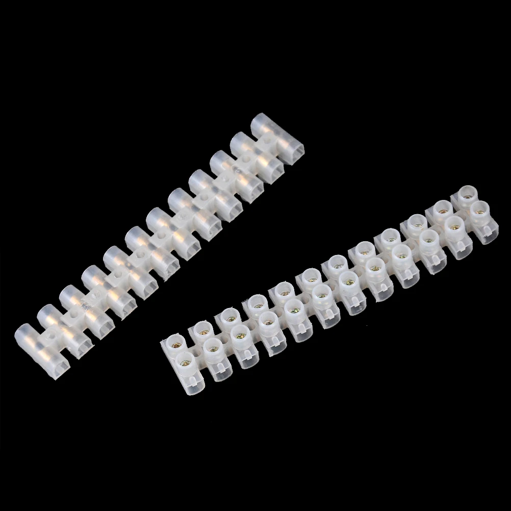 5pcs 12 Way white Barrier Screw Terminal Block Wire Connector Strip 3A 5A 10Amp For Electrical Wiring Household Use
5pcs 12 Way white Barrier Screw Terminal Block Wire Connector Strip 3A 5A 10Amp For Electrical Wiring Household Use