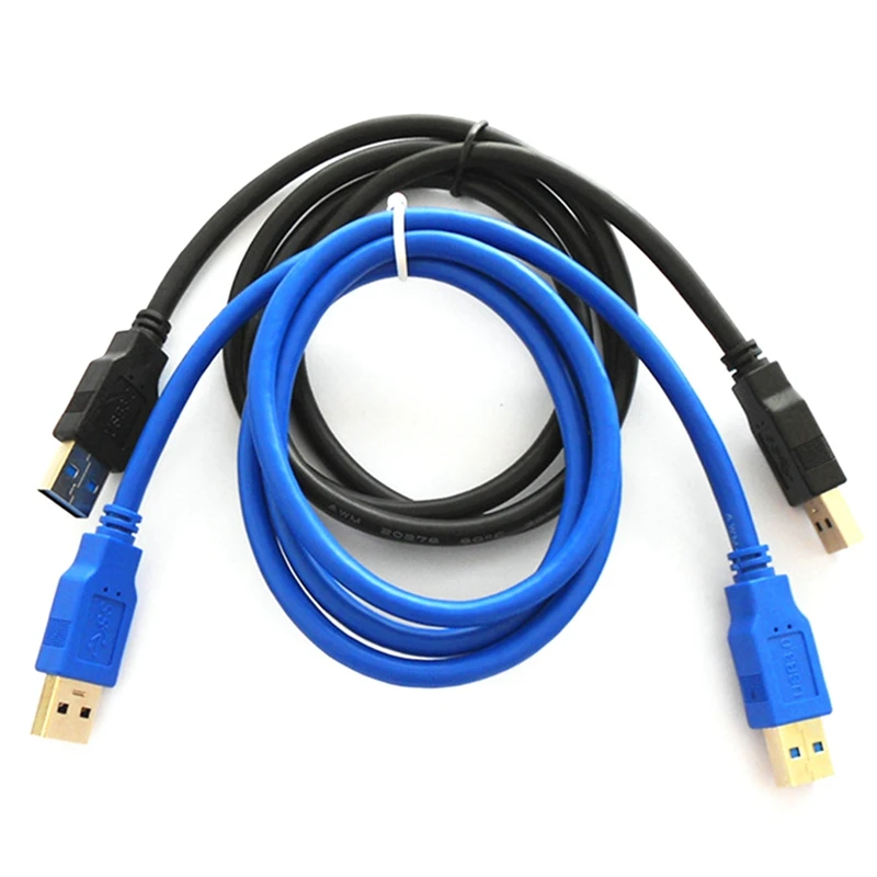 2 Pieces Of USB3.0 Male-To-Male Data Cable AM To AM OD5.5 Hard Drive Extension Cable (Blue And Black)
2 Pieces Of USB3.0 Male-To-Male Data Cable AM To AM OD5.5 Hard Drive Extension Cable (Blue And Black)
