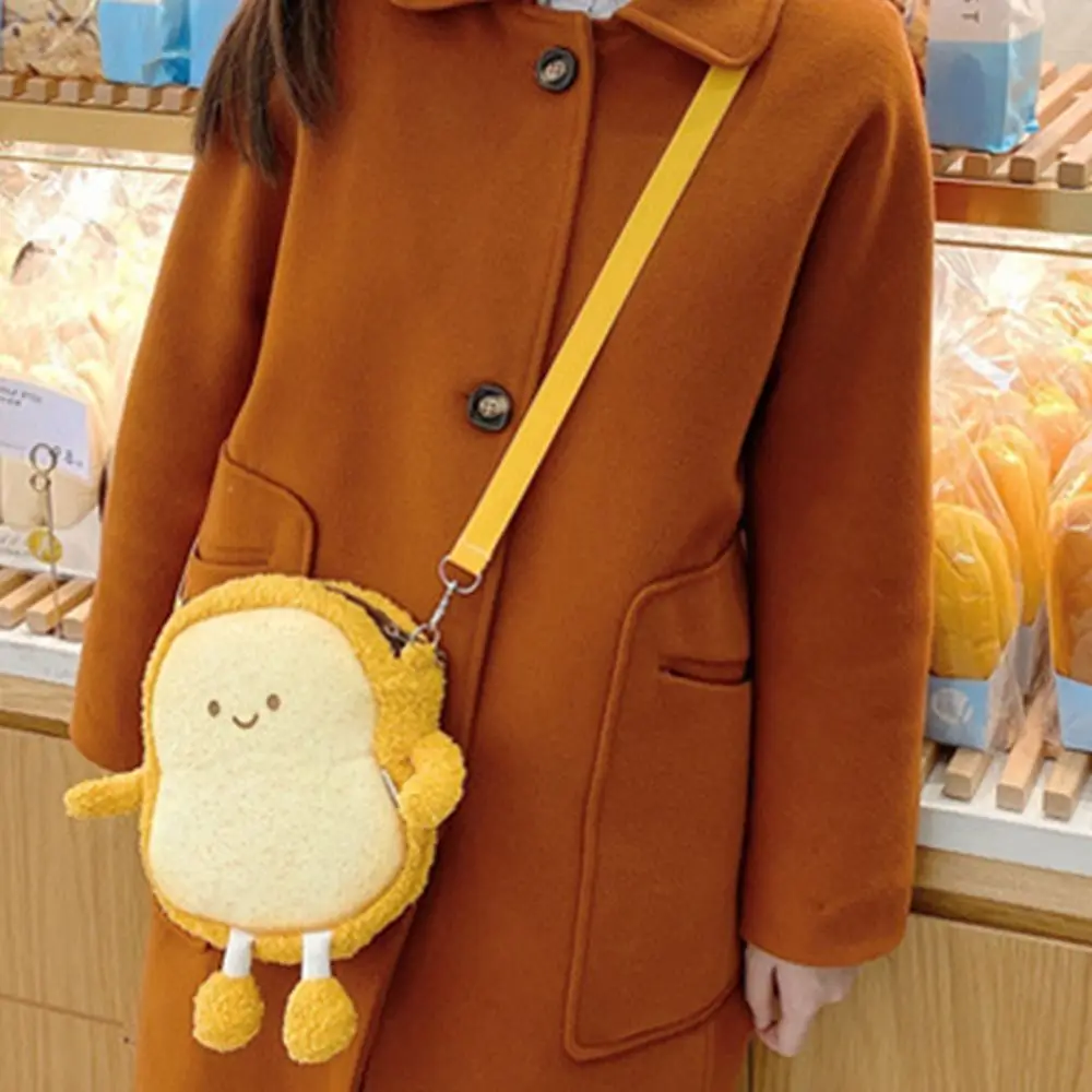 Crossbody Bag Toast Bread Crossbody Bag Portable Plush Cute Expression Phone Wallet Korean Style Cartoon Shoulder Bag Children
Crossbody Bag Toast Bread Crossbody Bag Portable Plush Cute Expression Phone Wallet Korean Style Cartoon Shoulder Bag Children