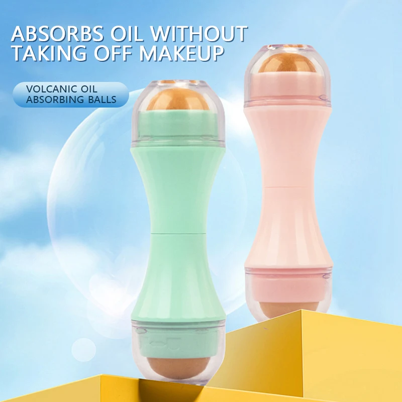 Portable Volcanic Stone Oil Absorbing Roller Ball Powerful Oil Removing Massage Cleans Pores Double Beads Facial Skin Care Tools
Portable Volcanic Stone Oil Absorbing Roller Ball Powerful Oil Removing Massage Cleans Pores Double Beads Facial Skin Care Tools