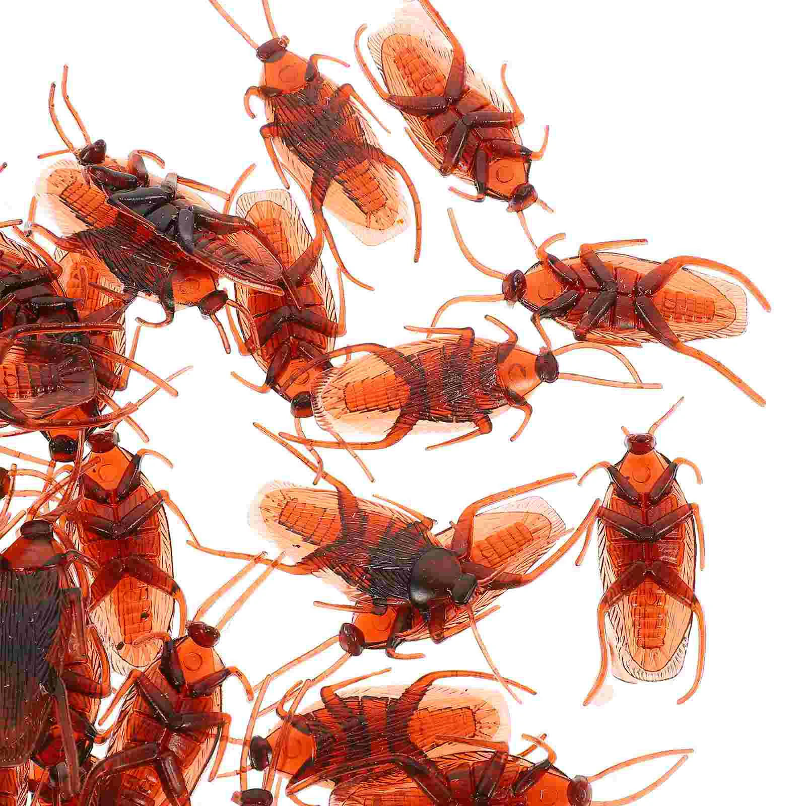 TINKSKY 100pcs Fake Roach Prank Novelty Plastic Cockroach Bugs Look Real for Halloween 
TINKSKY 100pcs Fake Roach Prank Novelty Plastic Cockroach Bugs Look Real for Halloween