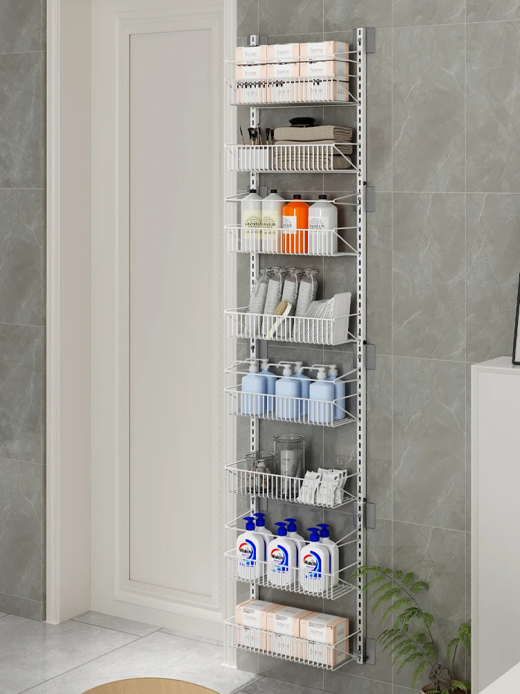 Multi-Functional Household Wall Storage Rack Punch-Free Door Rear Narrow Storage Household Bathroom Storage
Multi-Functional Household Wall Storage Rack Punch-Free Door Rear Narrow Storage Household Bathroom Storage