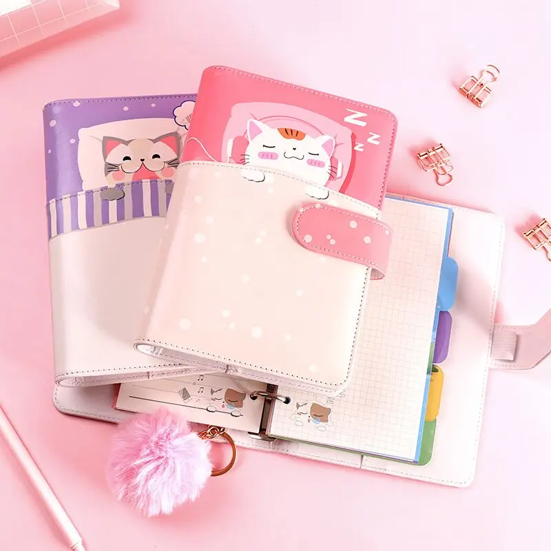 Loose-leaf Diary NotebookNew Arrival Sleeping Dream Cat 80 Sheets A5 PU Notebook Journals Agenda Gift Set Kawaii Stationery
Loose-leaf Diary NotebookNew Arrival Sleeping Dream Cat 80 Sheets A5 PU Notebook Journals Agenda Gift Set Kawaii Stationery