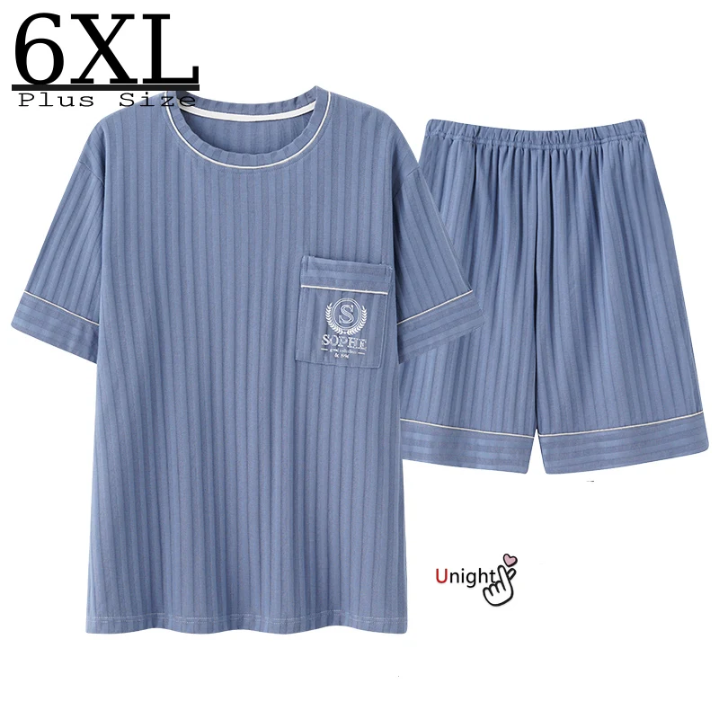 Men Plus Lounge Wear Fashion Cotton Oversized Pajamas Summer Shorts Pajama Set Pullover Sleepwear Homewear 6XL Lounge Wear
Men Plus Lounge Wear Fashion Cotton Oversized Pajamas Summer Shorts Pajama Set Pullover Sleepwear Homewear 6XL Lounge Wear