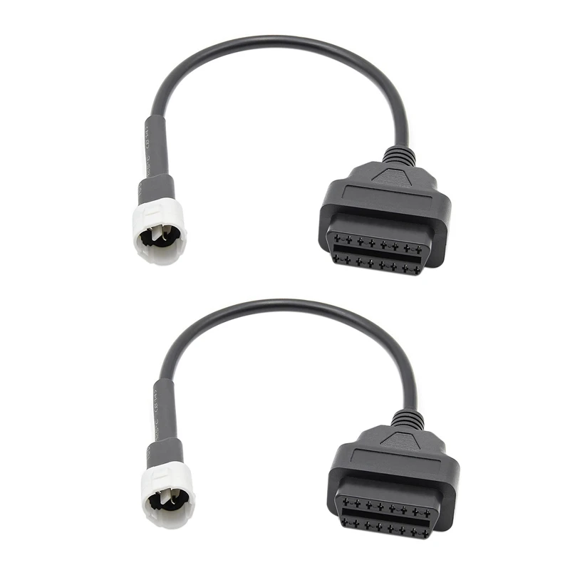 2X OBD Motorcycle Cable For Yamaha 3 Pin Plug Cable Diagnostic Cable 3Pin To OBD2 16 Pin Adapter
2X OBD Motorcycle Cable For Yamaha 3 Pin Plug Cable Diagnostic Cable 3Pin To OBD2 16 Pin Adapter