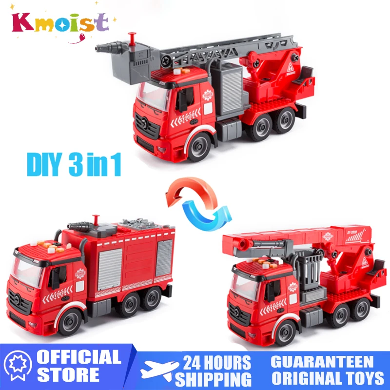 3 IN 1 Nut Disassembly Loading Unloading Fire Truck Excavator Bulldozer Kids Screw Boys Creative Tool Education Toys Cars Model
3 IN 1 Nut Disassembly Loading Unloading Fire Truck Excavator Bulldozer Kids Screw Boys Creative Tool Education Toys Cars Model