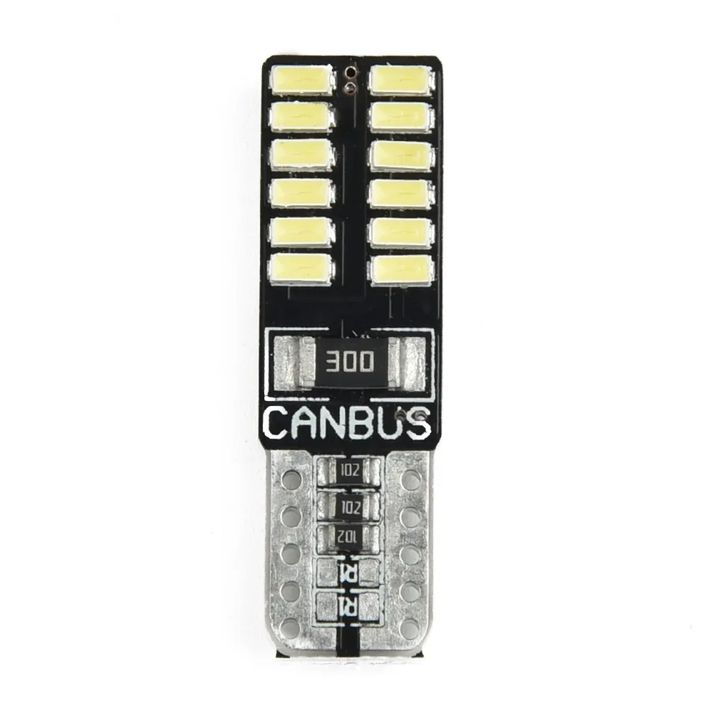 10pcs Auto Light 194 W5W T10-3014-24SMD Signal Bulb LED Canbus Error Free Car License Plate Lights Car-Styling
10pcs Auto Light 194 W5W T10-3014-24SMD Signal Bulb LED Canbus Error Free Car License Plate Lights Car-Styling