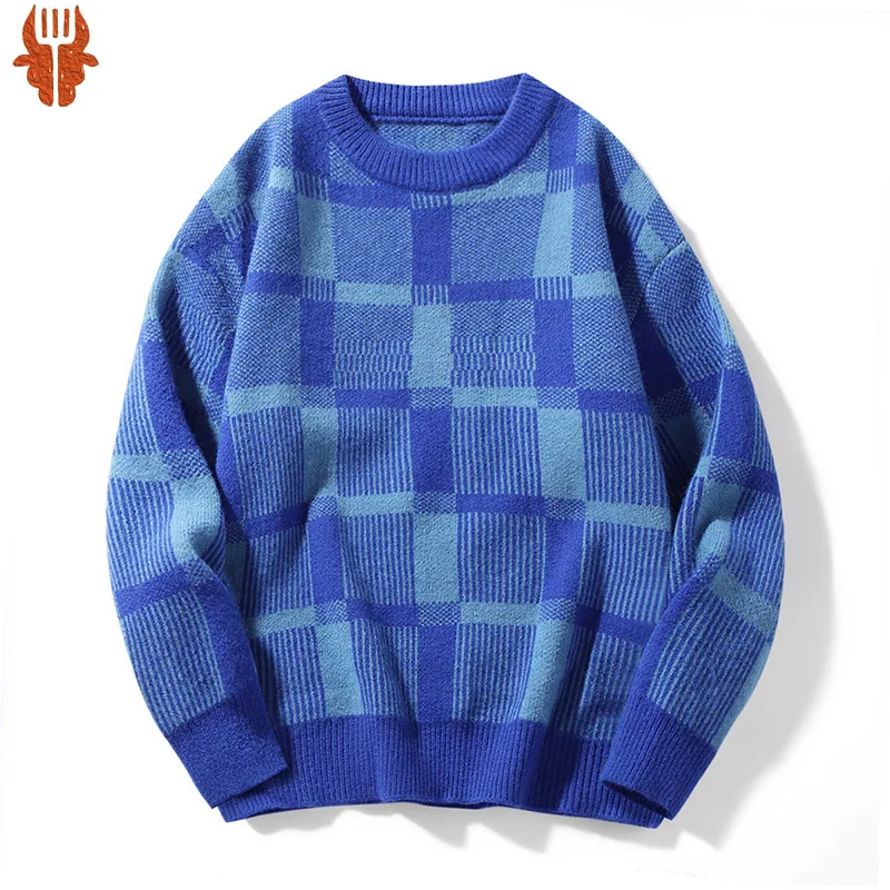 2023 Spring Autumn Sweater Japanese Style Fashion for Men's Oversize 7XL Top Pullover Plaid Hip Hop Streetwear Clothes O-Neck
2023 Spring Autumn Sweater Japanese Style Fashion for Men's Oversize 7XL Top Pullover Plaid Hip Hop Streetwear Clothes O-Neck