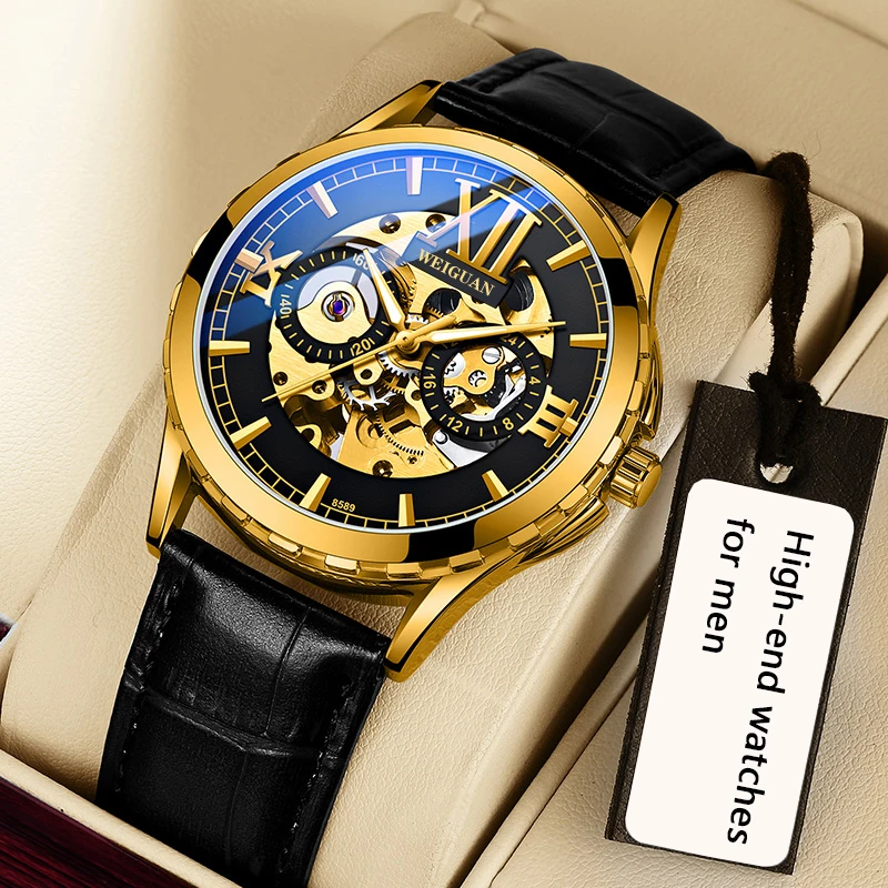Fully automatic mechanical watch men's luminous belt steel belt trend fashion vintage mechanical skeleton
Fully automatic mechanical watch men's luminous belt steel belt trend fashion vintage mechanical skeleton