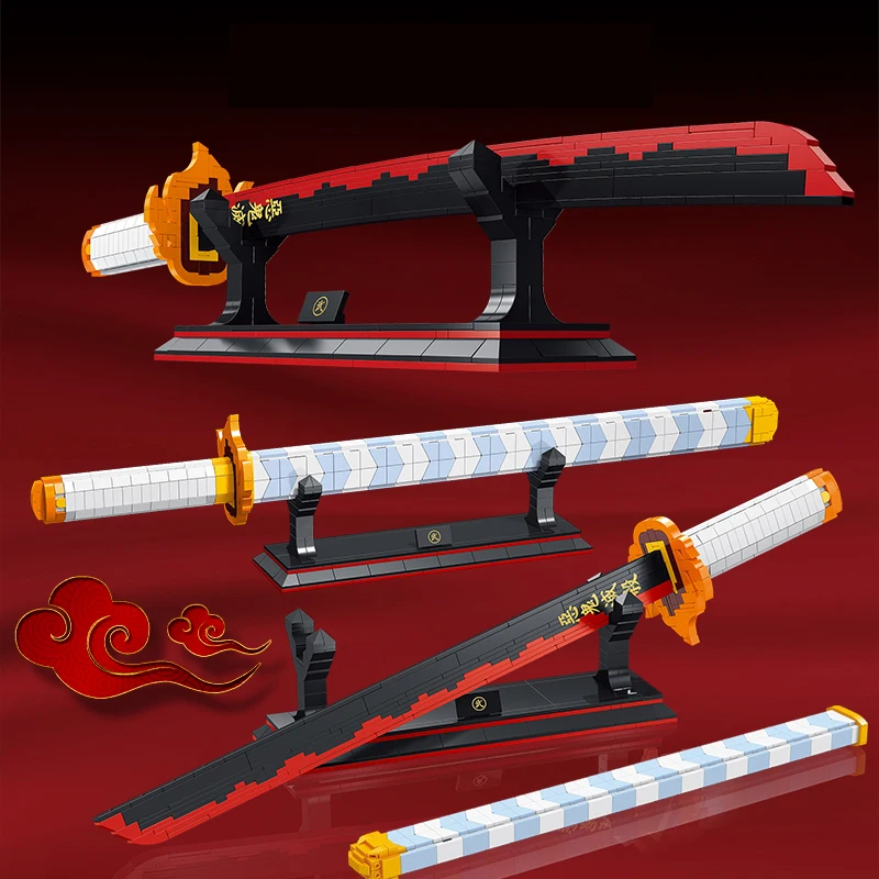 790pcs Demon Slayer Nichirin Sword Building Blocks Rengoku Kyoujurou Blade Katana Anime Knife Bricks Toys For Boy Gifts
790pcs Demon Slayer Nichirin Sword Building Blocks Rengoku Kyoujurou Blade Katana Anime Knife Bricks Toys For Boy Gifts