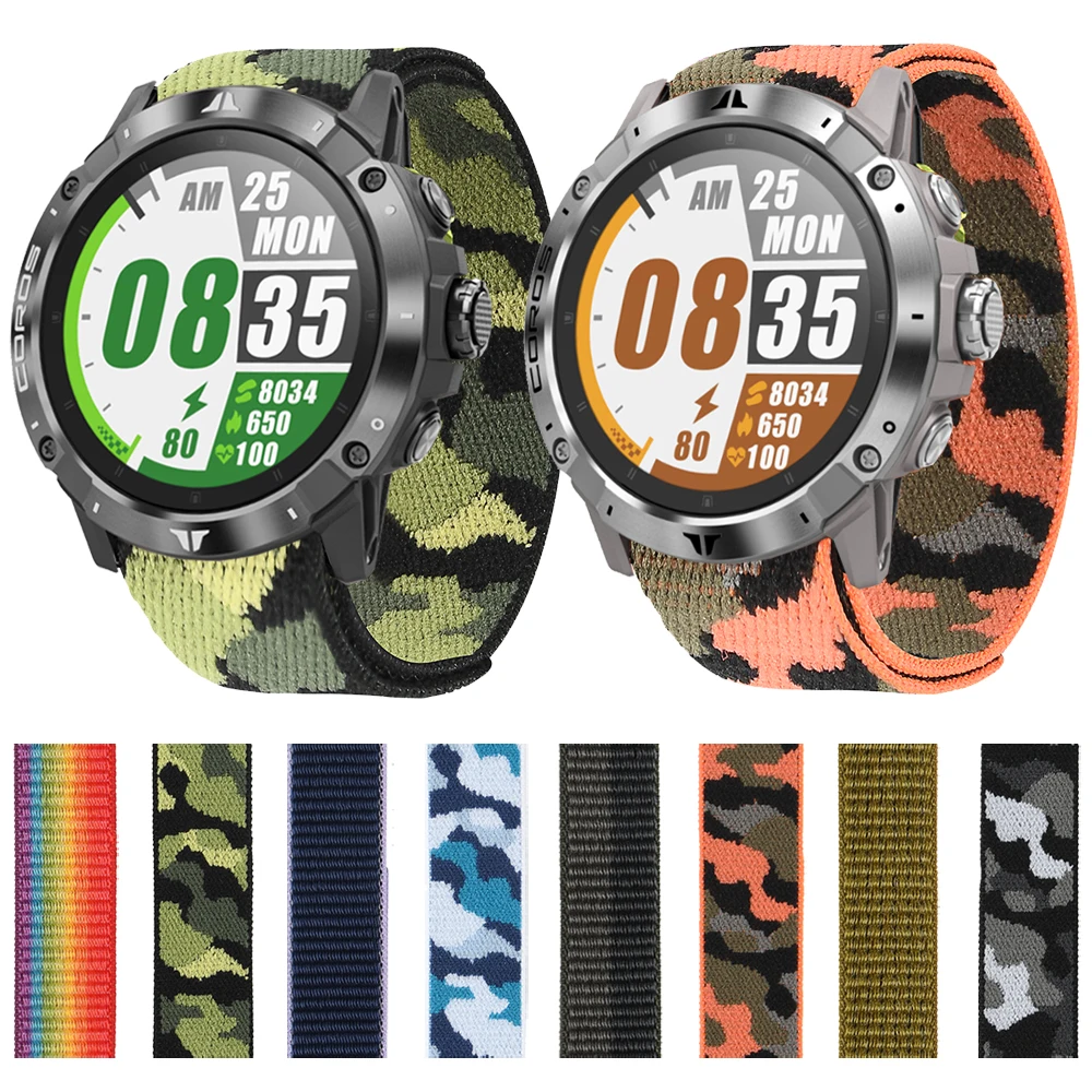 Woven Nylon Hook Loop Watch Band For COROS VERTIX 2 VERTIX2 Camouflage Strap Watchband Wristband Bracelet Accessories 
Woven Nylon Hook Loop Watch Band For COROS VERTIX 2 VERTIX2 Camouflage Strap Watchband Wristband Bracelet Accessories