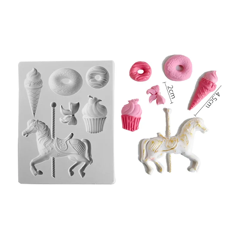 Carousel Donut Shape Liquid Silicone Mold Fondant Cake Chocolate Decoration Soap Aromatherapy Tools Clay Plaster Mould
Carousel Donut Shape Liquid Silicone Mold Fondant Cake Chocolate Decoration Soap Aromatherapy Tools Clay Plaster Mould
