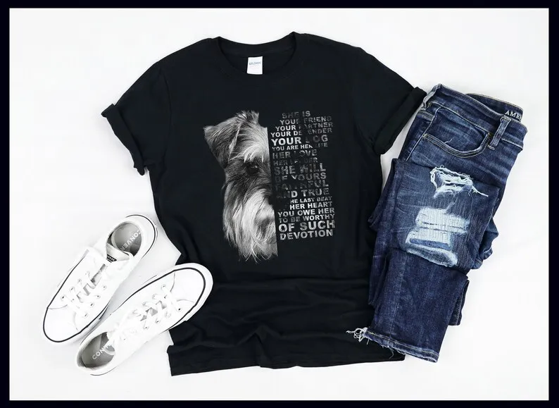 She Is Your Friend Your Partner Your Defender Your Dog | Miniature Schnauzer | Dog Lover Quote | T-Shirt
She Is Your Friend Your Partner Your Defender Your Dog | Miniature Schnauzer | Dog Lover Quote | T-Shirt