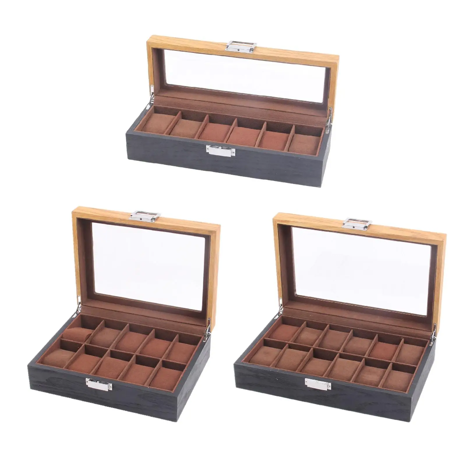 Watch Box Display Case Wooden Portable Jewelry Storage Organizer for Men Women Watches W/Clear Top & Lock Exquisite Gift
Watch Box Display Case Wooden Portable Jewelry Storage Organizer for Men Women Watches W/Clear Top & Lock Exquisite Gift
