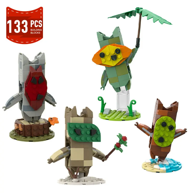 

Moc Zeldaed Yahaha Korok Building Blocks Set Ruins Guardian Keglo Seeds Game Action Figures Bricks Model Children Toys Kid Gift