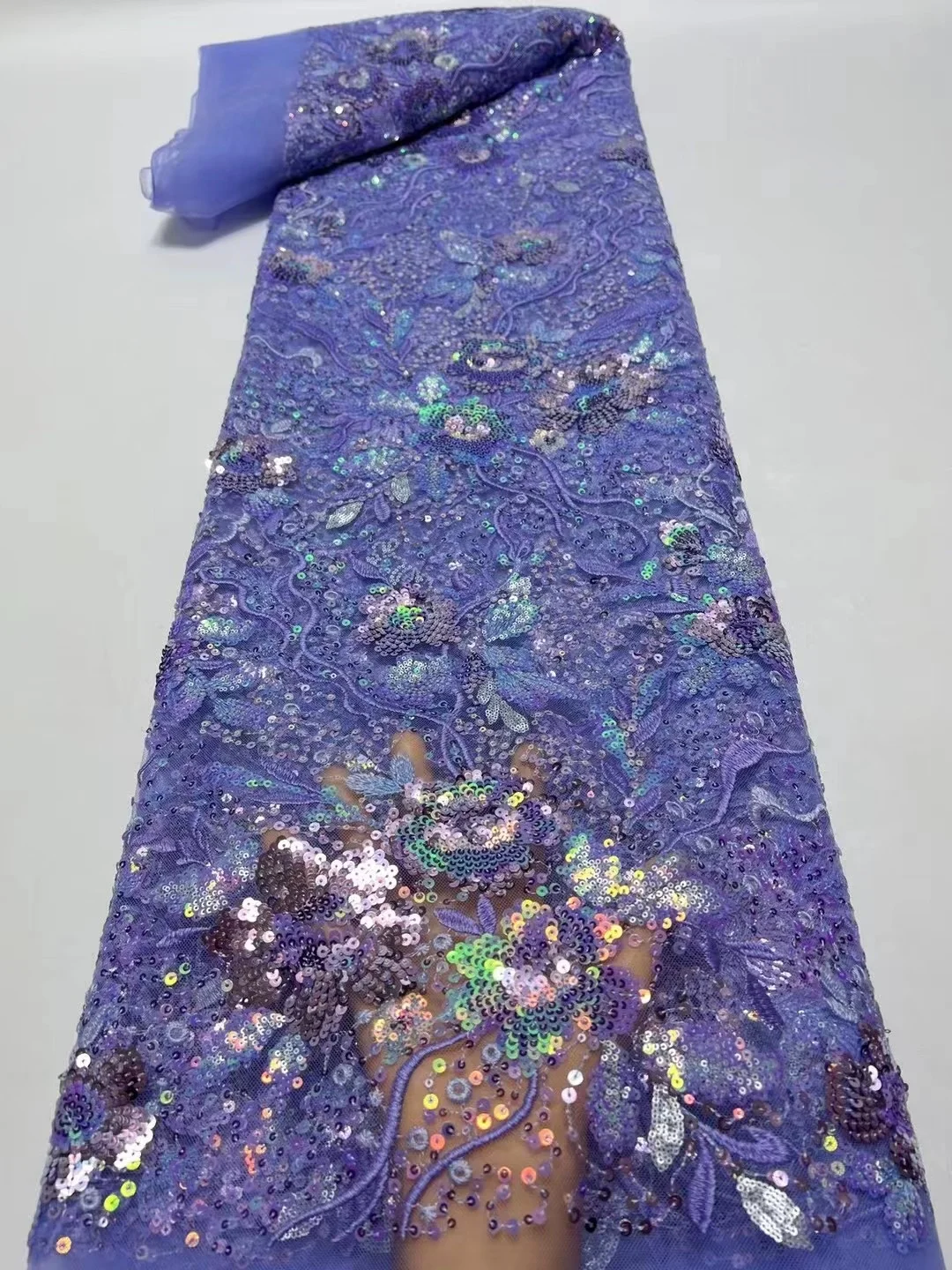 Purple 5 Yards French 3D Flower Lace Fabric 2023 High Quality Nigerian Sequins African Tulle Fabrics For Wedding Dress Sew
Purple 5 Yards French 3D Flower Lace Fabric 2023 High Quality Nigerian Sequins African Tulle Fabrics For Wedding Dress Sew