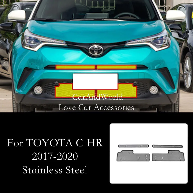 Car Insect Screening Mesh Front Grille Insert Net Water Tank Engine Cover Trims Accessories For TOYOTA C-HR CHR 2017-2020
Car Insect Screening Mesh Front Grille Insert Net Water Tank Engine Cover Trims Accessories For TOYOTA C-HR CHR 2017-2020