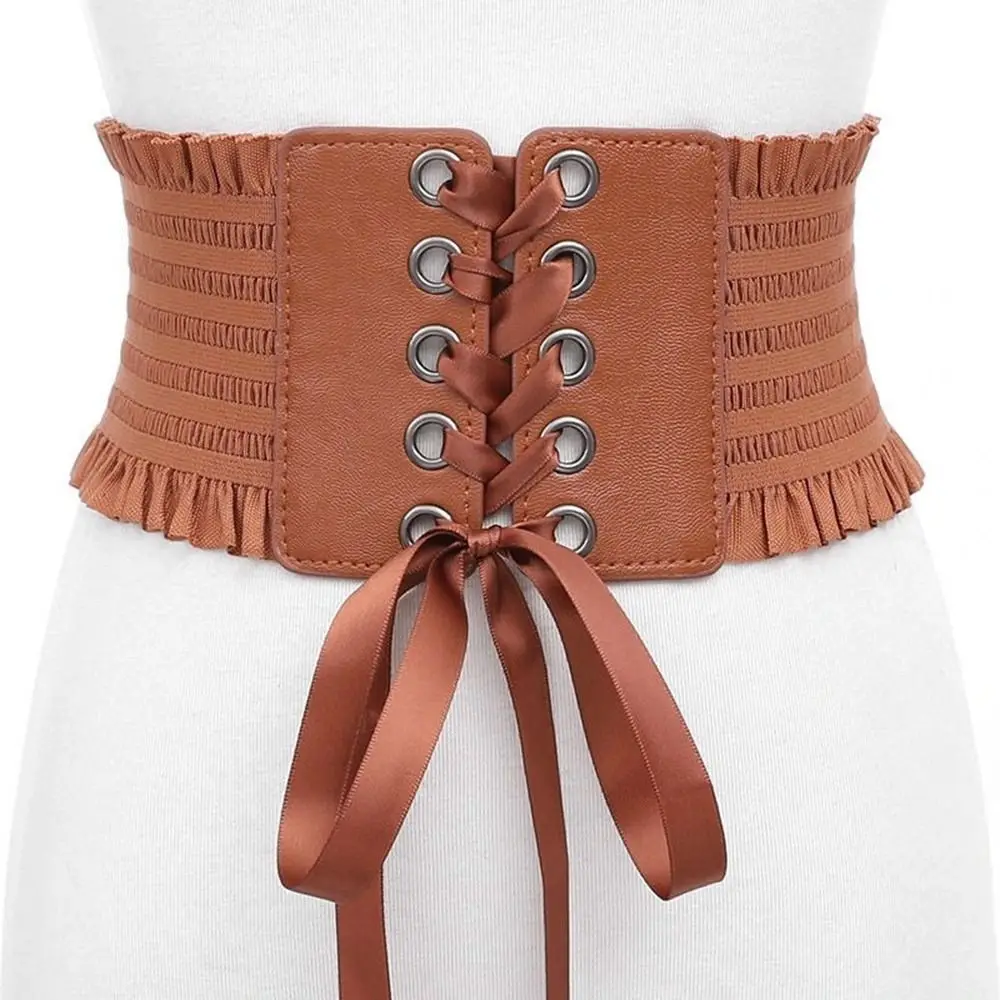 Waistband All-match PU Leather Wide Belt Tassel Women Waist Belt Elastic Belt Elastic Cummerbunds Waist Corset Belts
Waistband All-match PU Leather Wide Belt Tassel Women Waist Belt Elastic Belt Elastic Cummerbunds Waist Corset Belts
