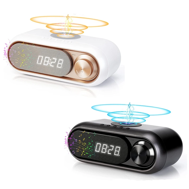 Ретро-радиоприемник с будильником, Беспроводная Супер быстрая зарядка 10 Вт, большой дисплей с будильником, FM-радио, проигрыватель с TF-картой
Ретро-радиоприемник с будильником, Беспроводная Супер быстрая зарядка 10 Вт, большой дисплей с будильником, FM-радио, проигрыватель с TF-картой