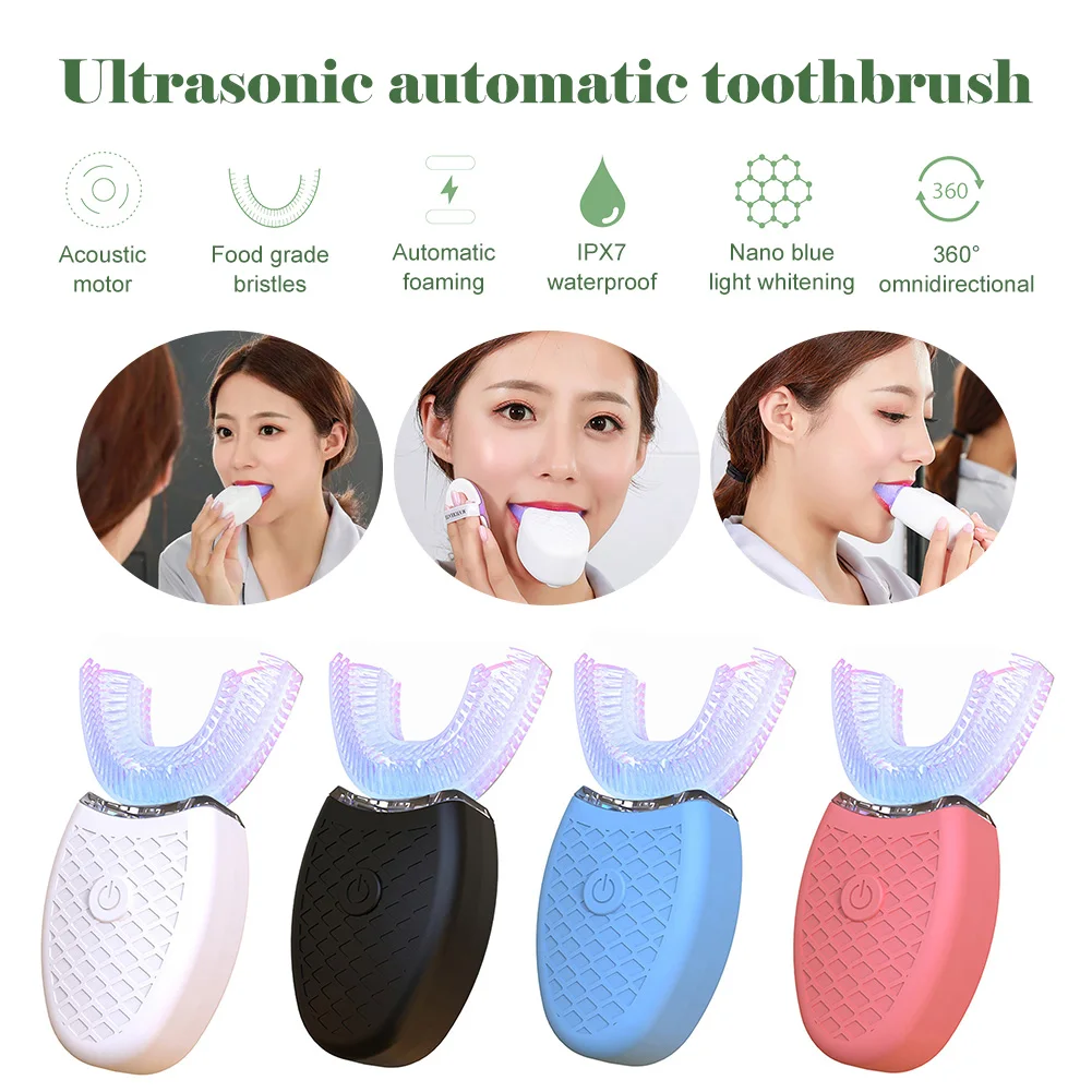 Automatic Electric U-Shaped Toothbrush For Teeth Whitening 360° Deep Cleansing Waterproof Toothbrush For Kids Adults Oral Care
Automatic Electric U-Shaped Toothbrush For Teeth Whitening 360° Deep Cleansing Waterproof Toothbrush For Kids Adults Oral Care