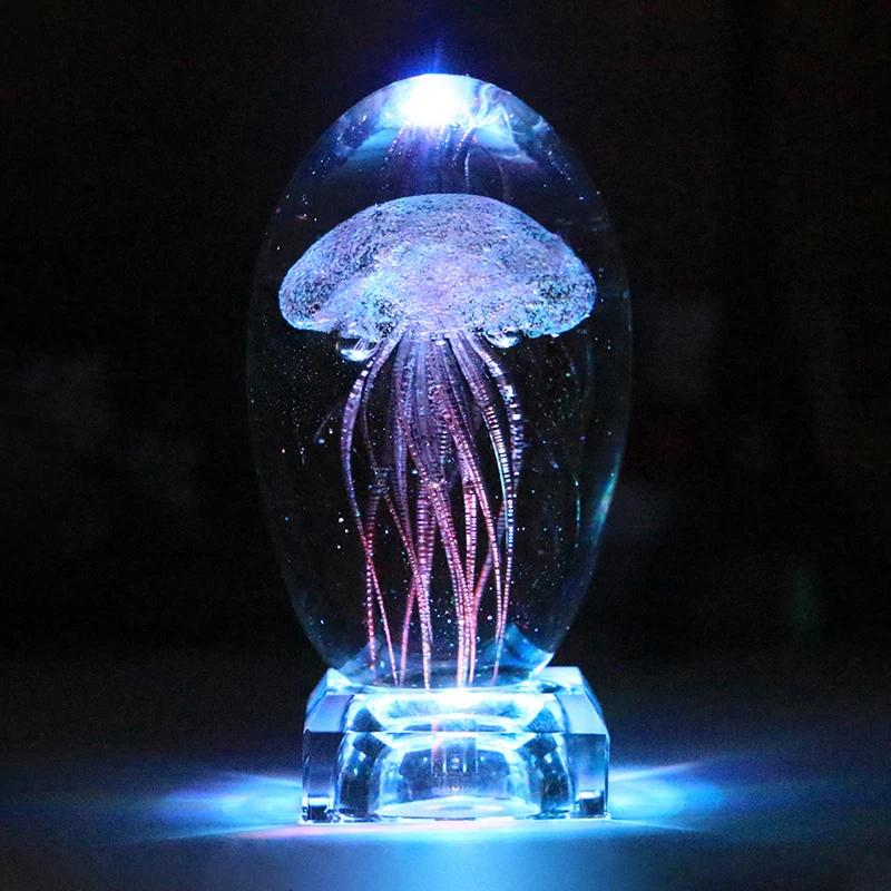 Newest Creative Gifts Jellyfish Model 3D LED Multicolor Lighting Lamp Crystal Table Lamp For Holiday Room Decoration Night Light
Newest Creative Gifts Jellyfish Model 3D LED Multicolor Lighting Lamp Crystal Table Lamp For Holiday Room Decoration Night Light