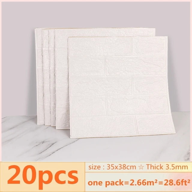20pcs 3D Wall Decal Wallpaper Living Room Bedroom TV Backdrop Decor XPE Foam Waterproof Wall Sticker Self Adhesive Brick Sticker
20pcs 3D Wall Decal Wallpaper Living Room Bedroom TV Backdrop Decor XPE Foam Waterproof Wall Sticker Self Adhesive Brick Sticker